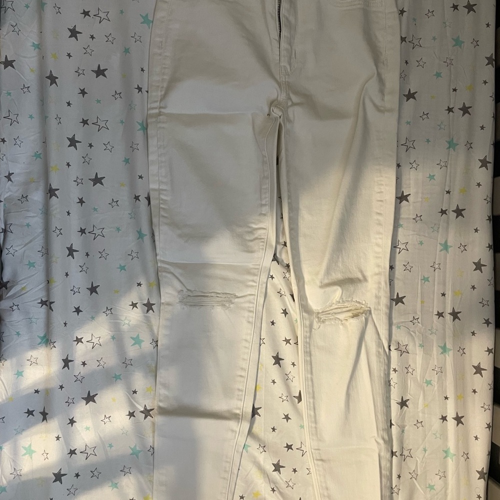 American Eagle Outfitters White Super Stretch Jeans